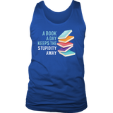 "A Book A Day" Men's Tank Top - Gifts For Reading Addicts