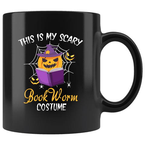 "Bookworm costume"11oz Black Mug - Gifts For Reading Addicts