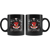 "We're All Mad For Christmas"11oz Black Christmas Mug - Gifts For Reading Addicts