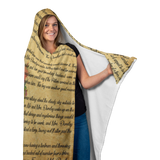 HP Book Page Vintage Hooded Blankets - Gifts For Reading Addicts