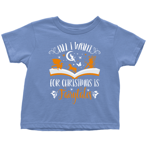 "All I Want For Christmas"Toddler T-Shirt - Gifts For Reading Addicts