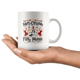 "Ya Filthy Muggle"11oz White Christmas Mug - Gifts For Reading Addicts