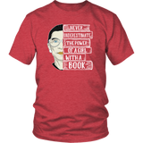 Ruth Bader "A Girl With A Book" Unisex T-Shirt - Gifts For Reading Addicts