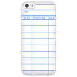 Library Card Phone Case White - Gifts For Reading Addicts