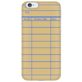 Library Card Phone Case Yellow - Gifts For Reading Addicts