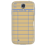 Library Card Phone Case Yellow - Gifts For Reading Addicts