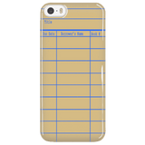 Library Card Phone Case Yellow - Gifts For Reading Addicts