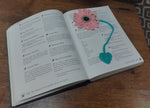 Hand-crocheted flower bookmark