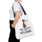 Cats & Books Canvas Tote Bag