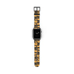 Yellow Bookish Pattern Design Watch Band for Apple Watch - Gifts For Reading Addicts