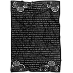 The Night Circus Book Page Fleece Blanket - Gifts For Reading Addicts