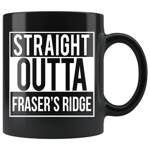 "Fraser's Ridge"11oz Black Mug - Gifts For Reading Addicts
