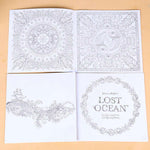 24 Pages Lost Ocean Inky Adventure Coloring Book for Adult & Children - Gifts For Reading Addicts
