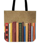 book spine canvas tote bag - Gifts For Reading Addicts