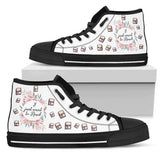 "Want to read"Bookish high top women's shoes - Gifts For Reading Addicts