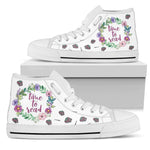 "Time to read"Bookish high top women's shoes - Gifts For Reading Addicts