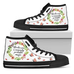 "portable magic"Bookish high top women's shoes - Gifts For Reading Addicts
