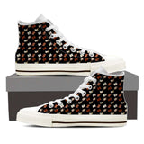 Women's High Top Bookish Pattern 3 White/Black - Gifts For Reading Addicts