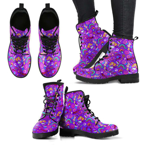 Violet Alice In Wonderland Women's Learther Boots