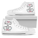 "Good books"Bookish high top women's shoes - Gifts For Reading Addicts