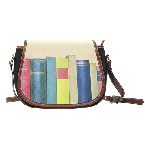 Book spine Saddle tote bag - Gifts For Reading Addicts
