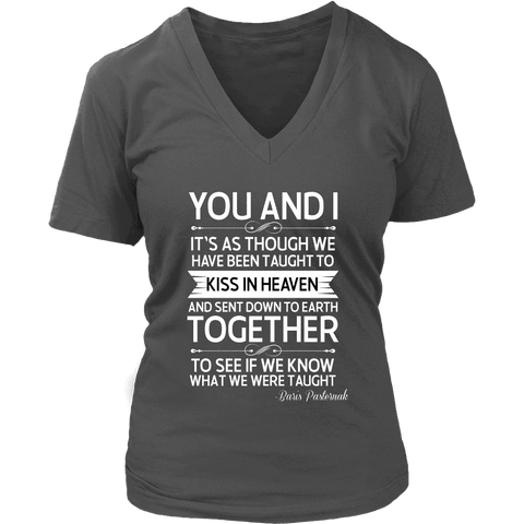 "You and i" V-neck Tshirt - Gifts For Reading Addicts