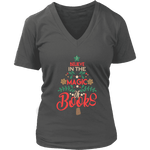 "The magic of books" V-neck Tshirt - Gifts For Reading Addicts