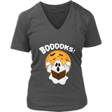"BOOOOKS" V-neck Tshirt - Gifts For Reading Addicts
