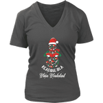 "Reading in a winter wonderland" V-neck Tshirt - Gifts For Reading Addicts
