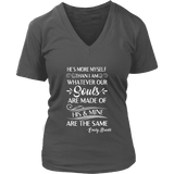 "He's more myself than i am" V-neck Tshirt - Gifts For Reading Addicts