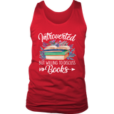 "Introverted But Willing To Discuss Books" Men's Tank Top - Gifts For Reading Addicts