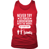 "Punish A Bookworm" Men's Tank Top - Gifts For Reading Addicts