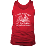 "I Read Books" Men's Tank Top - Gifts For Reading Addicts