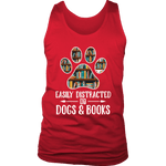 "Dogs and books" Men's Tank Top - Gifts For Reading Addicts