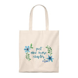 One More Chapter Floral Canvas Tote Bag - Vintage style - Gifts For Reading Addicts