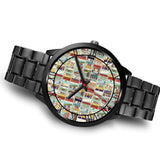 "Book pattern"black watch - Gifts For Reading Addicts