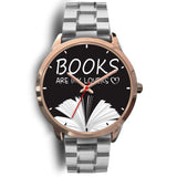 "Books are my lovers"rose gold watch - Gifts For Reading Addicts