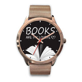"Books are my lovers"rose gold watch - Gifts For Reading Addicts