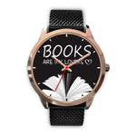 "Books are my lovers"rose gold watch - Gifts For Reading Addicts