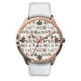 "Book pattern"rose gold watch - Gifts For Reading Addicts