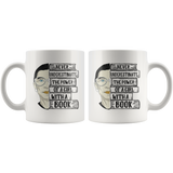 Ruth Bader "A Girl With A Book"11oz White Mug - Gifts For Reading Addicts