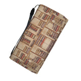 "Book Pattern"Brown Womens Wallet - Gifts For Reading Addicts