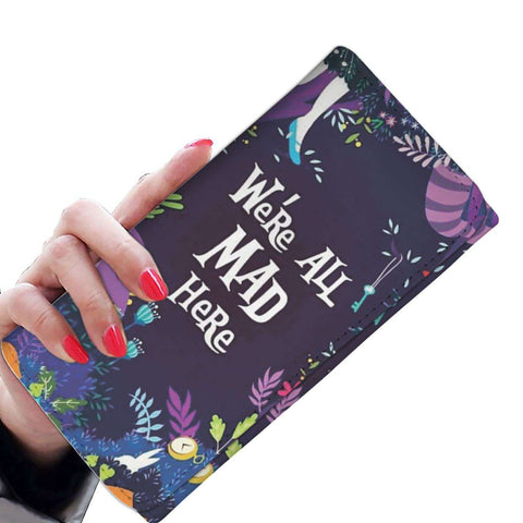 "We're All Mad Here"Womens wallet - Gifts For Reading Addicts