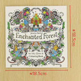 24 Pages Enchanted Forest English Edition Coloring Book For Adult & Children - Gifts For Reading Addicts