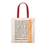 Choose Your Future Choose Books Canvas Tote Bag - Vintage style - Gifts For Reading Addicts