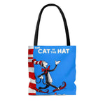 The Cat In The Hat Book Cover Tote Bag - Gifts For Reading Addicts