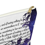 Alice In Wonderland Book Page Accessory Pouch for book lovers - Gifts For Reading Addicts