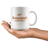 "Sassenach"11oz White Mug - Gifts For Reading Addicts