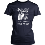 "a day without" Women's Fitted T-shirt - Gifts For Reading Addicts