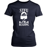 "STFU I'm Reading" Women's Fitted T-shirt - Gifts For Reading Addicts